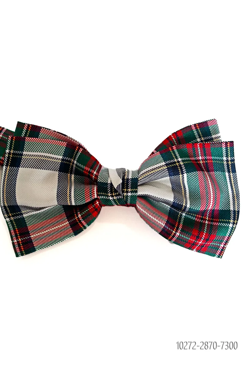 Papillon annodato tartan pura seta