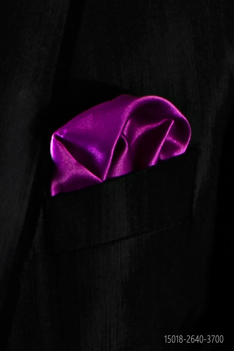 Fazzoletto in raso fucsia