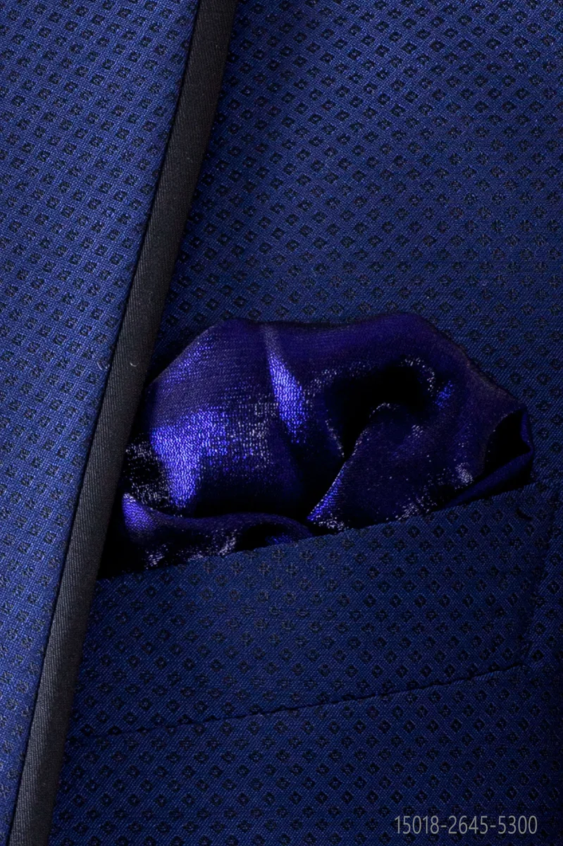 Fazzoletto in lurex blu elettrico