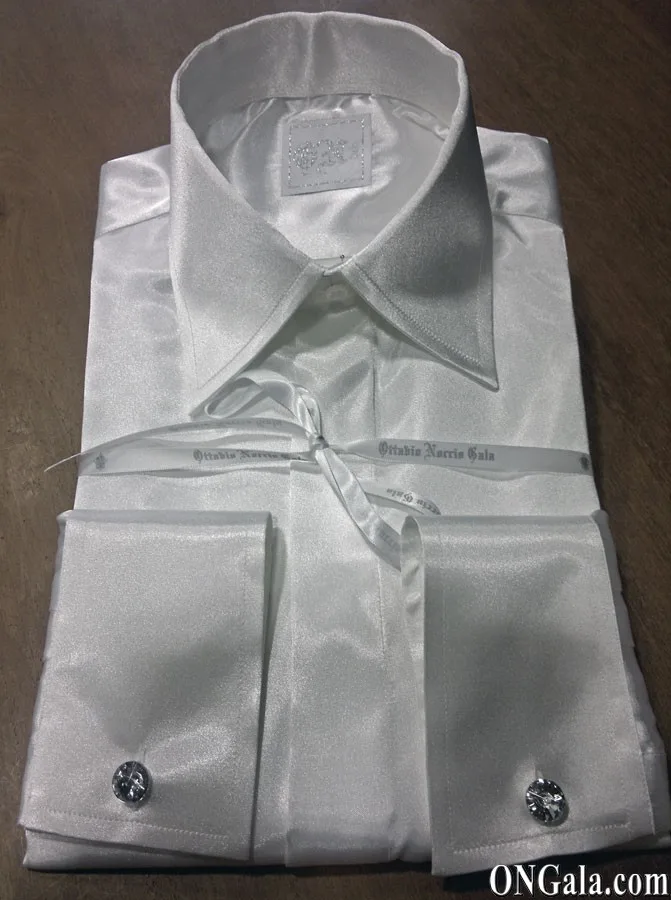 Camicia raso bianca