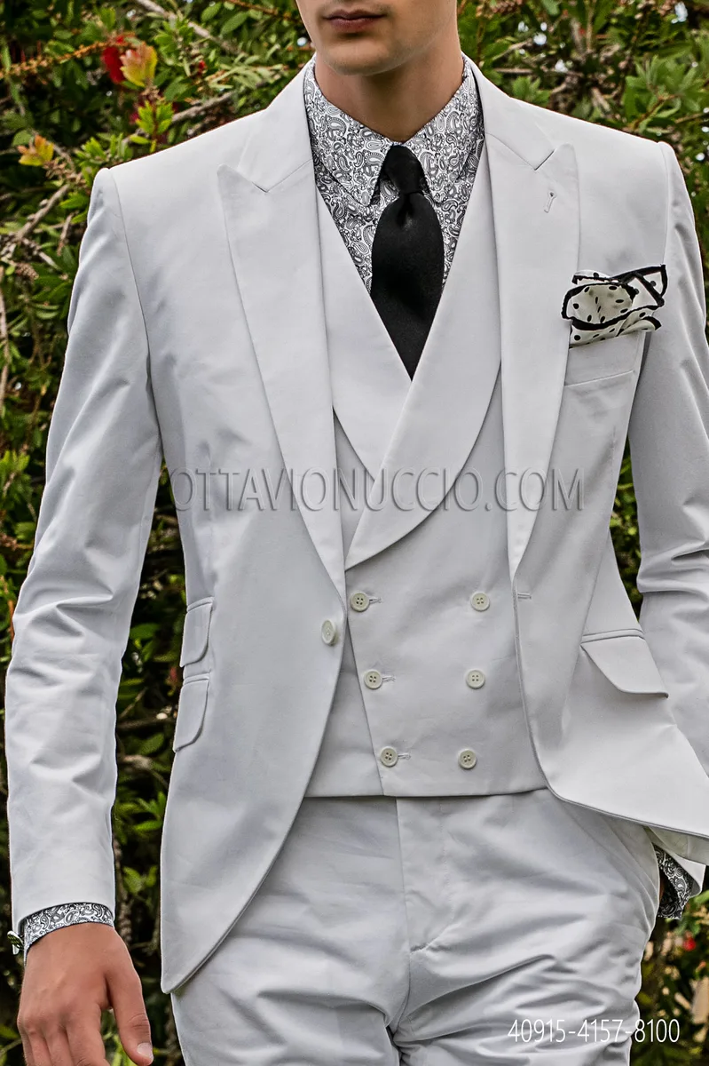 Camicia collo moderno fantasia paisley nera