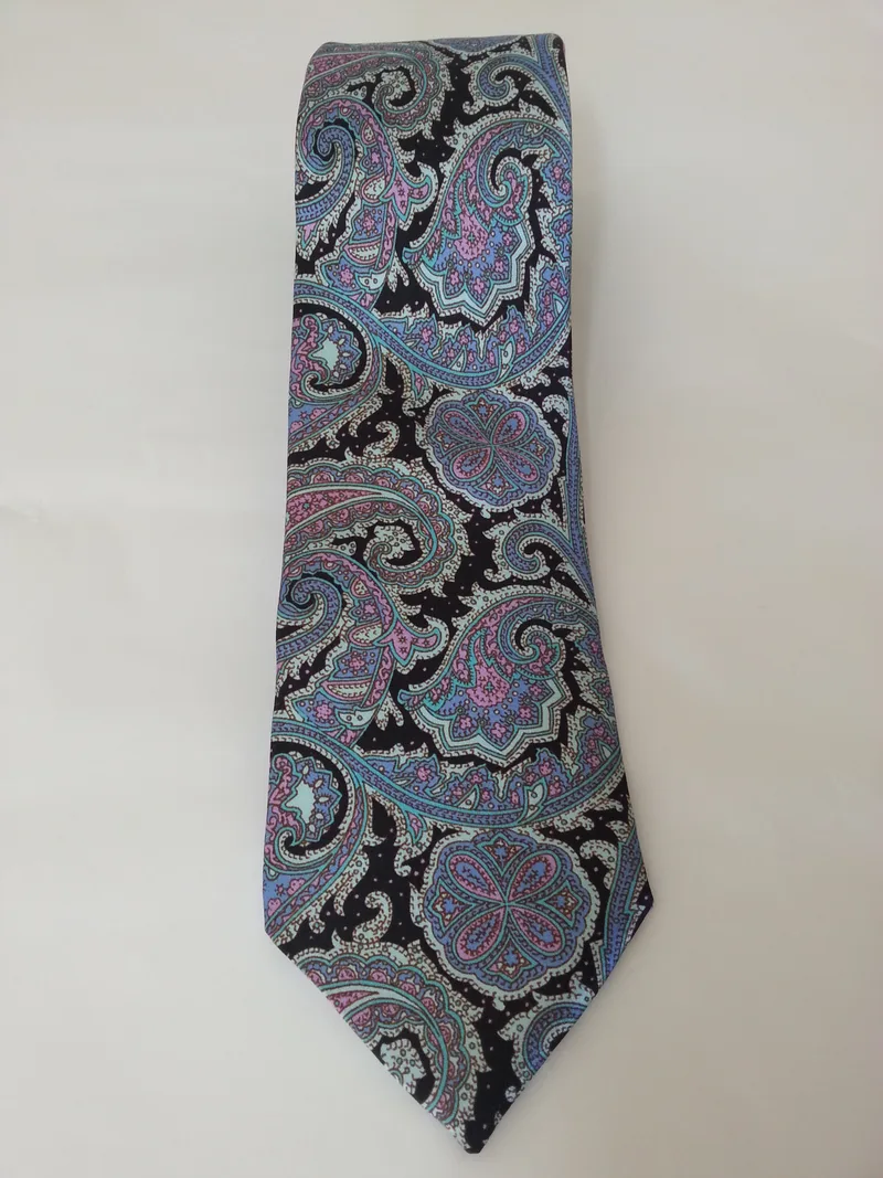Cravatta e Fazzoletto in seta Jacquard fantasia