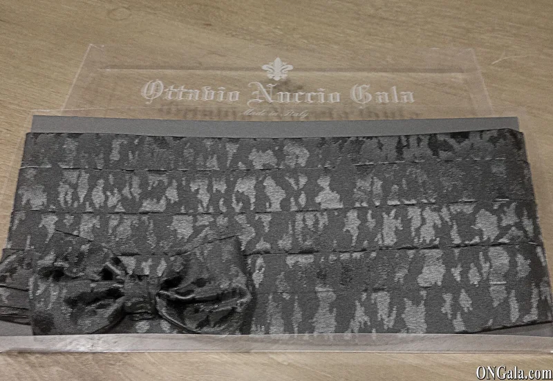 Fascia e Papillon in poliestere nero