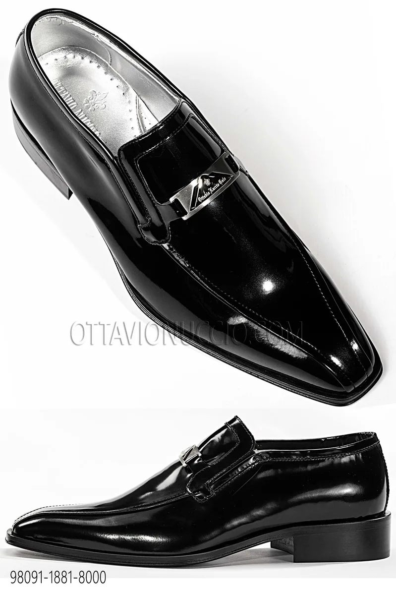 Zapato en piel cepillada