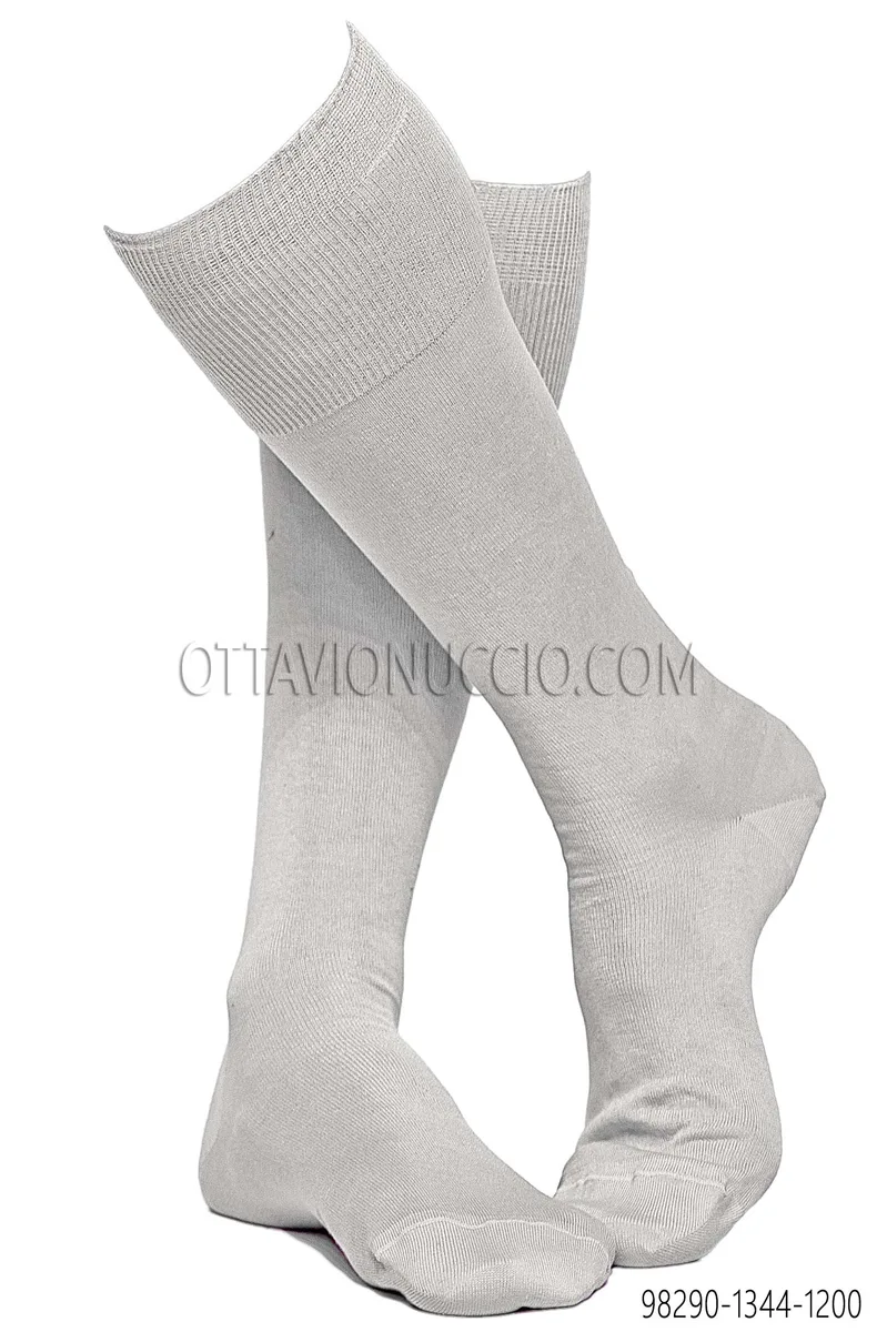 Calze in cotone avorio