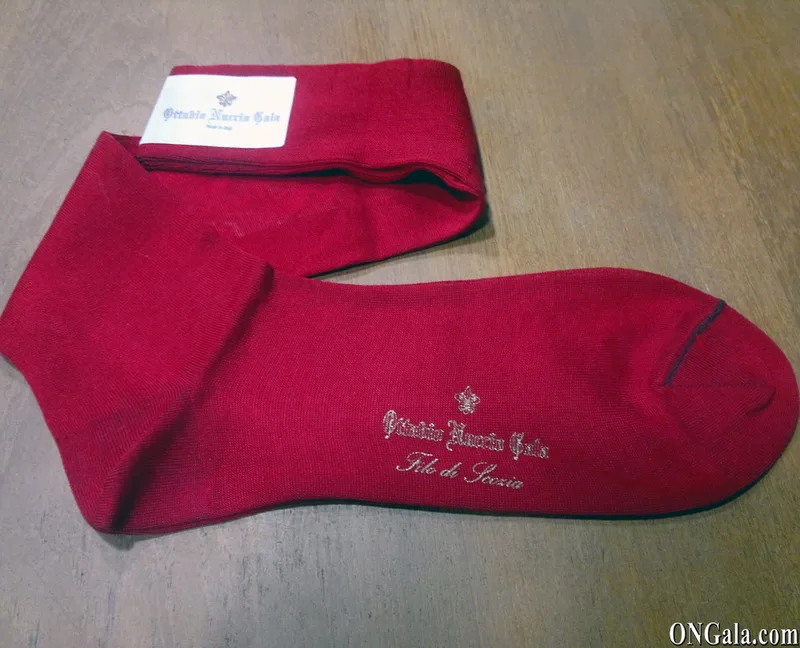 Calze in cotone rosse