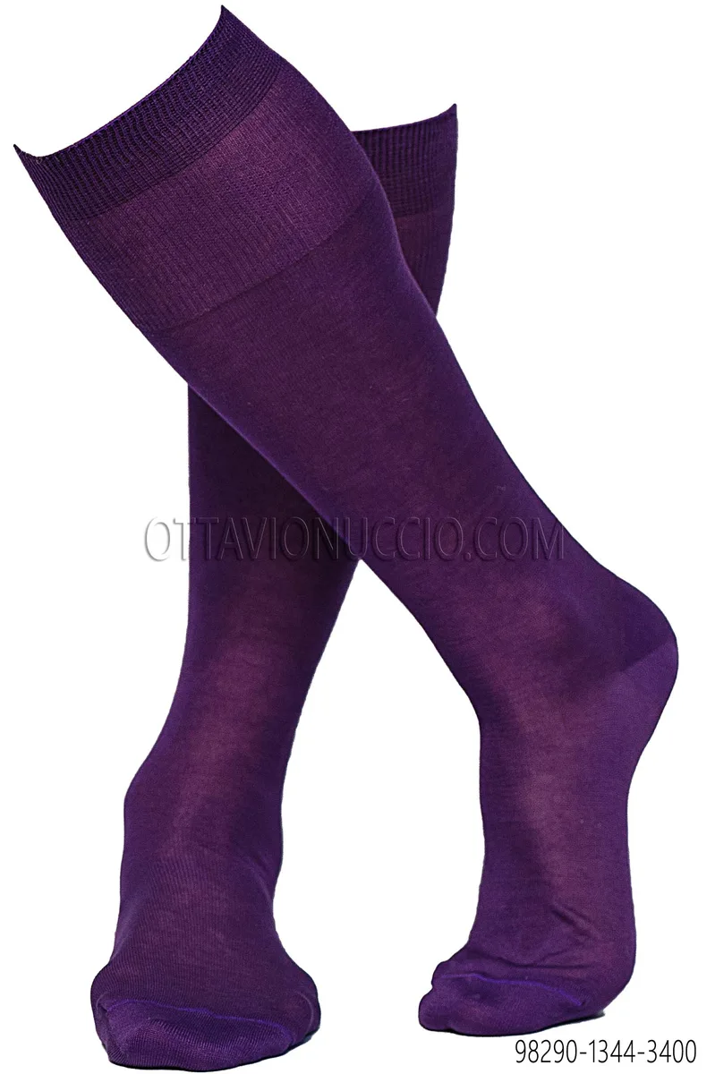 Calze viola in cotone