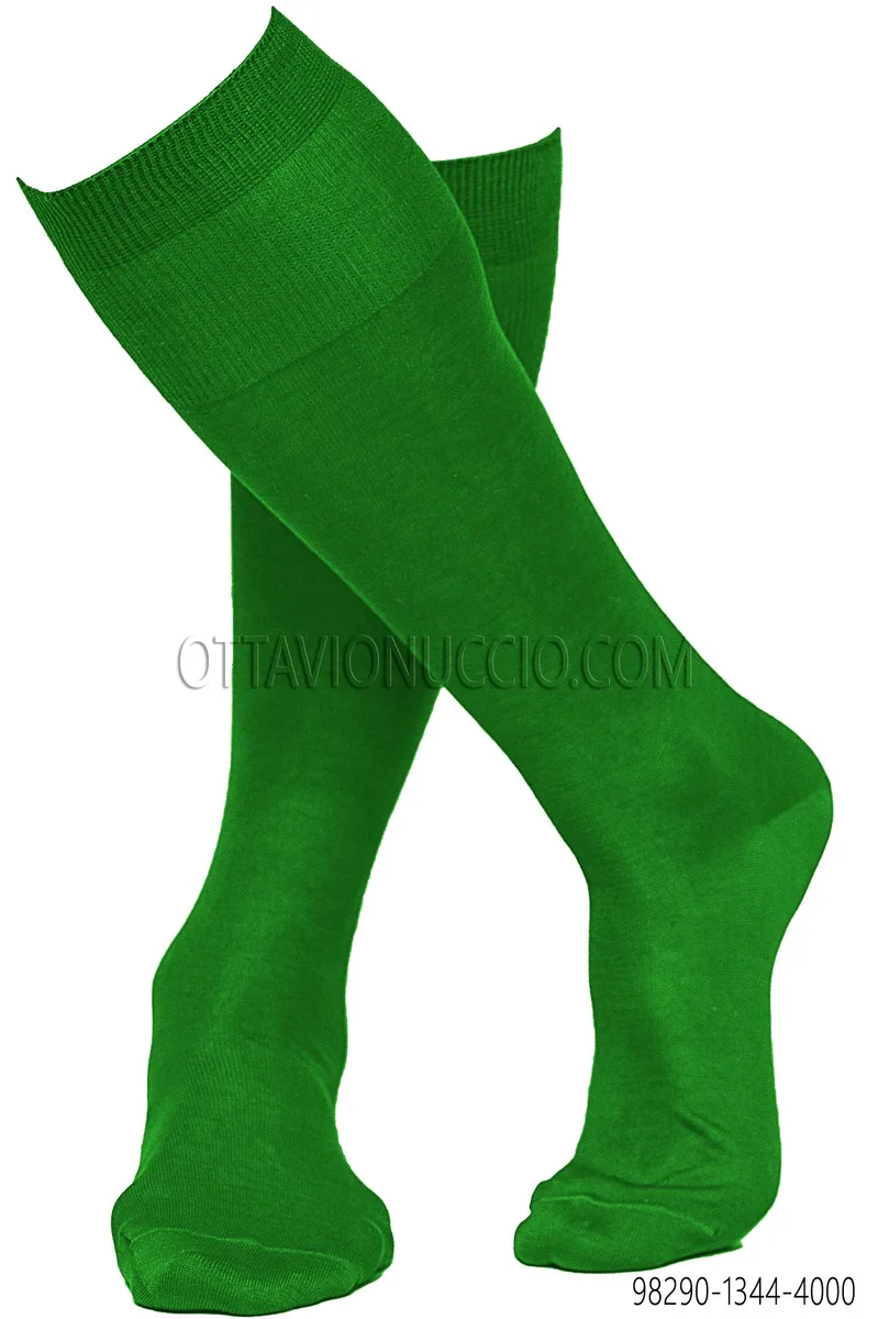 Calze verdi in cotone