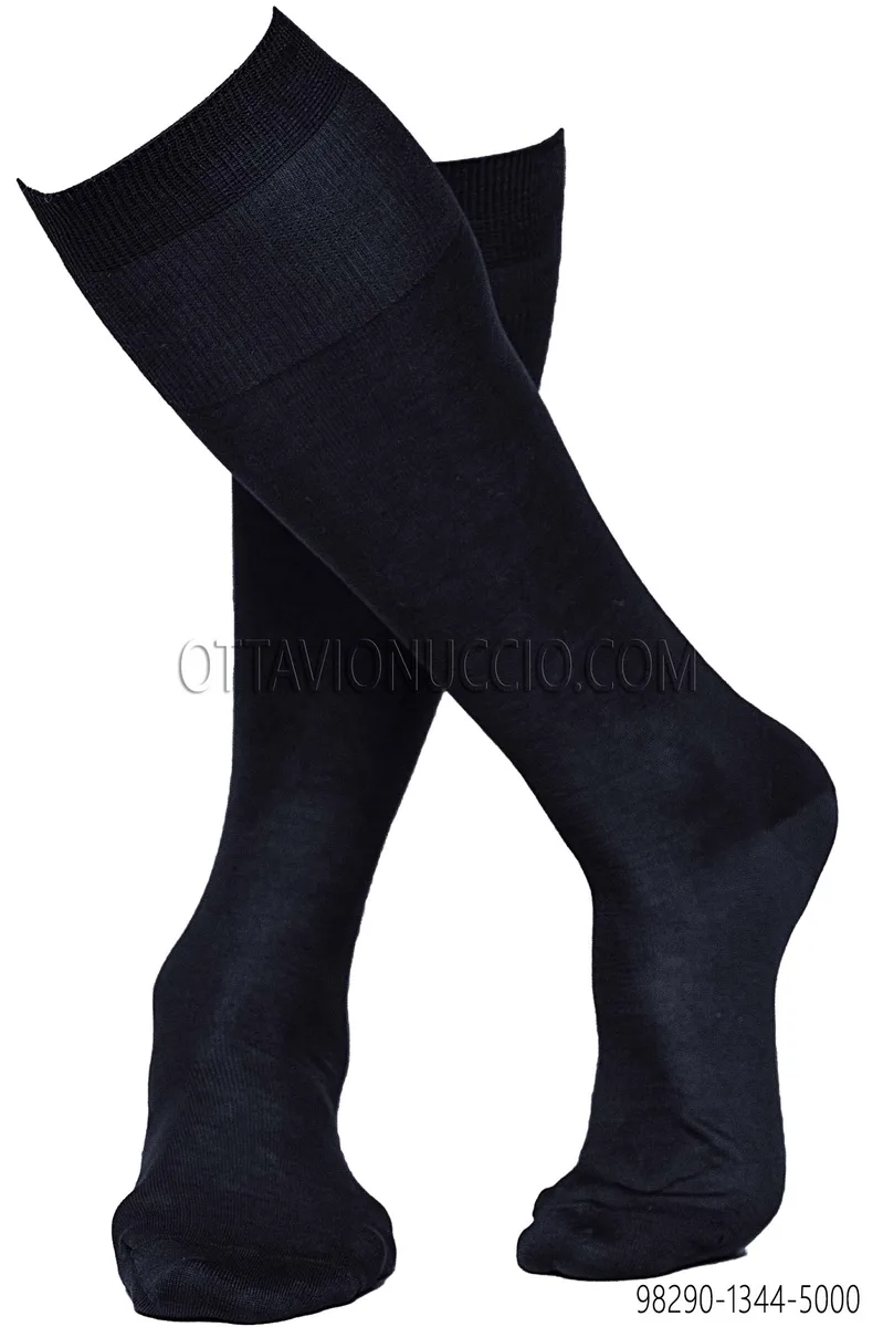 Calze blu in cotone