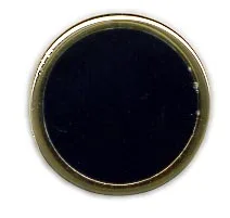 Gemelos forma redonda esmaltados negro
