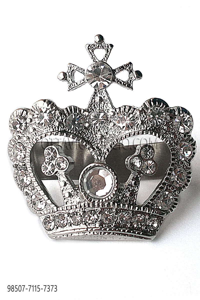 Fermanodo Corona nikel strass crystal