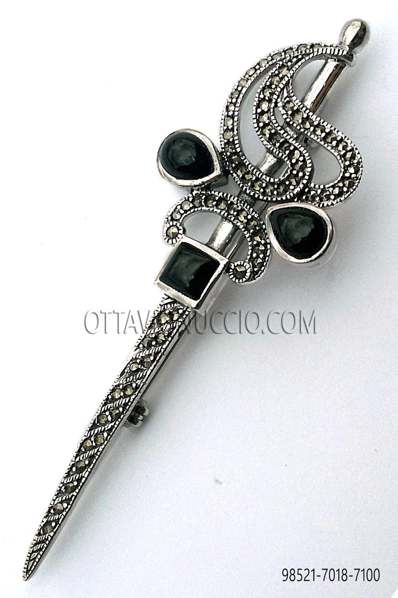 Silver-Plated Brooch