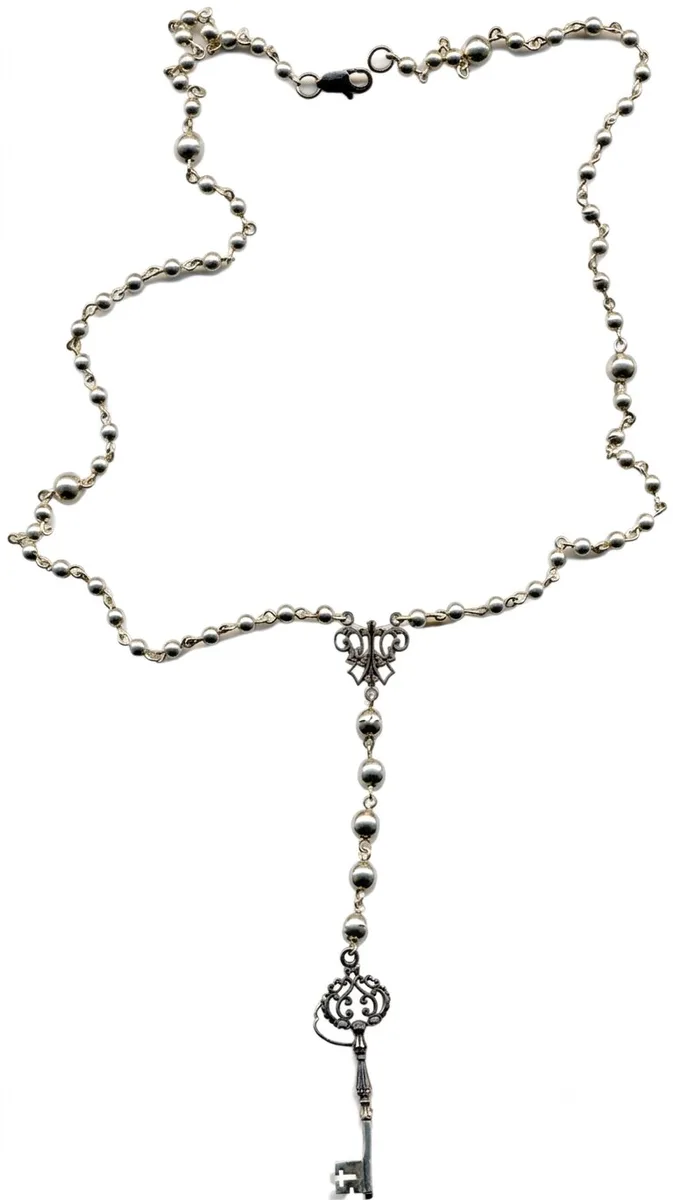 Collana e pendente placcati in argento