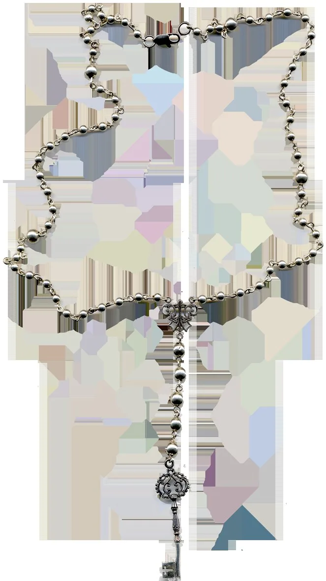 Collana e pendente placcati in argento