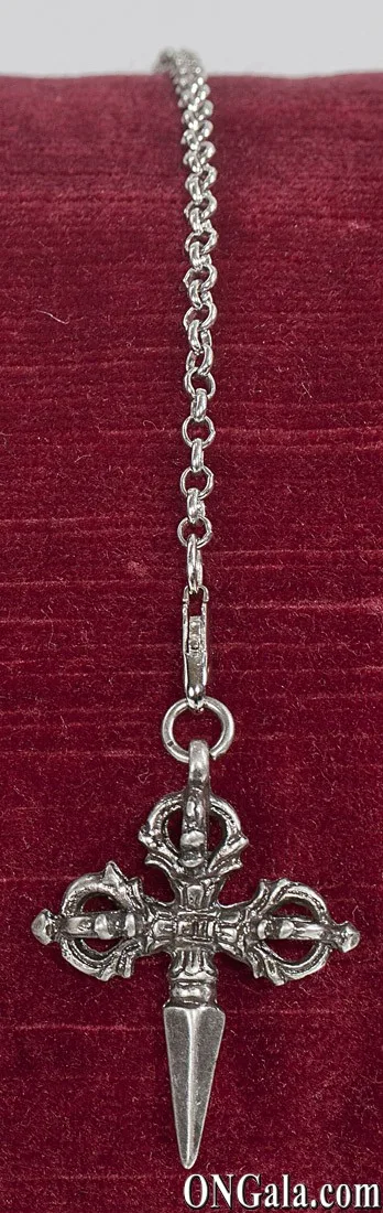 Catenina con pendente spadino colore argento