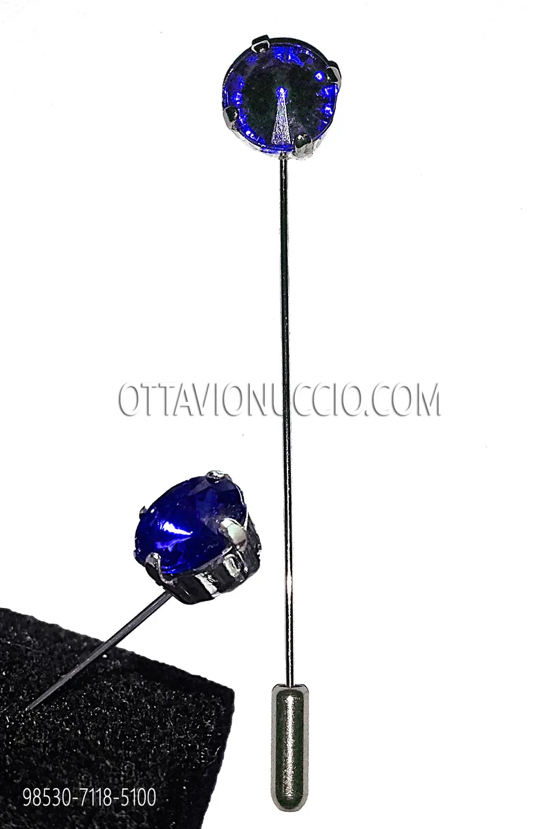 Krawatten-Pin mitblaue Strasssteine