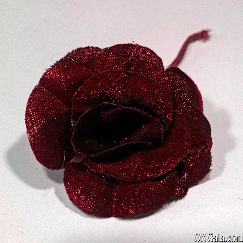 Red Lurex Flower