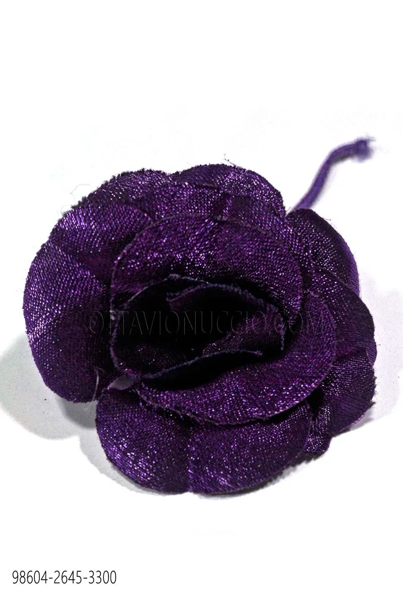 Fiore in lurex viola