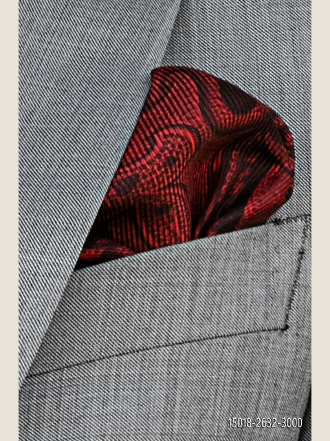 Fazzoletto in seta cachemire rosso
