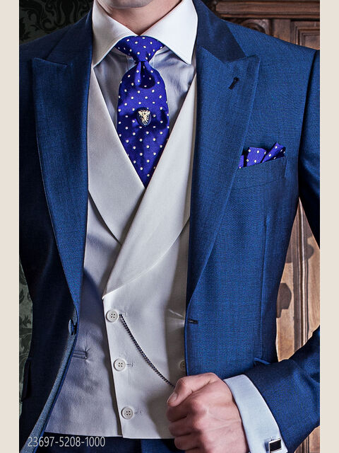 Gilet doppiopetto in cotone bianco