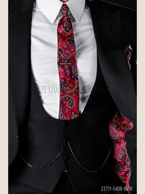 Gilet scollato in misto lana nero