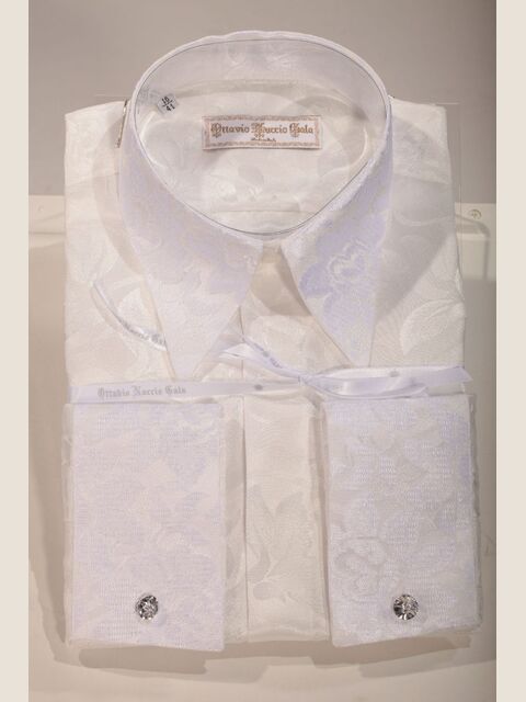 Camicia bianca con pizzo