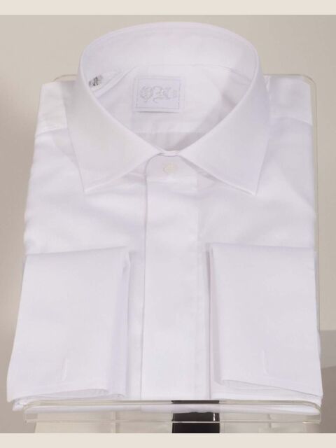 Camicia poli cotone bianca