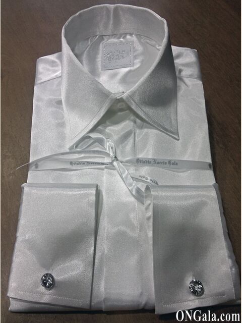 Camicia raso bianca