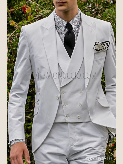 Camicia collo moderno fantasia paisley nera