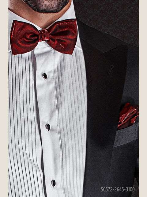 Papillon e Fazzoletto in lurex rosso