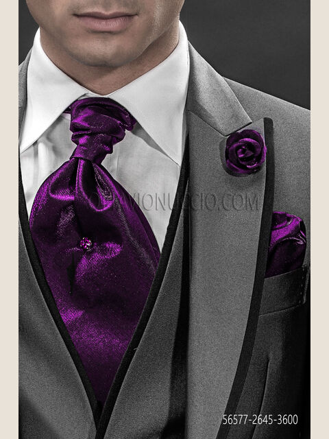 Ascot e fazzoletto in lurex fucsia