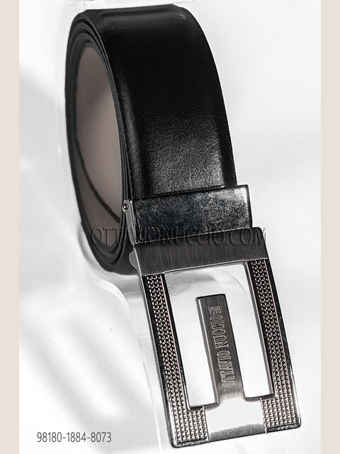 Cintura in pelle nera