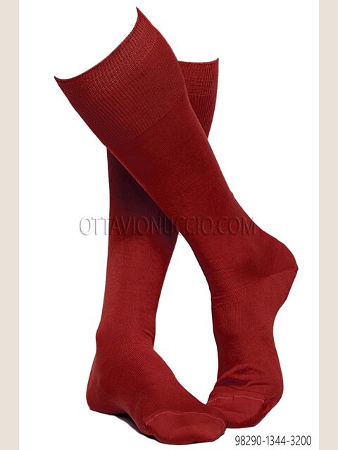 Calze in cotone rosse