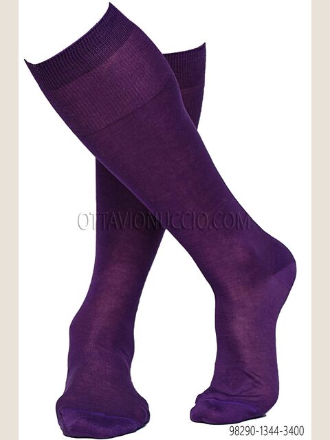 Calze viola in cotone