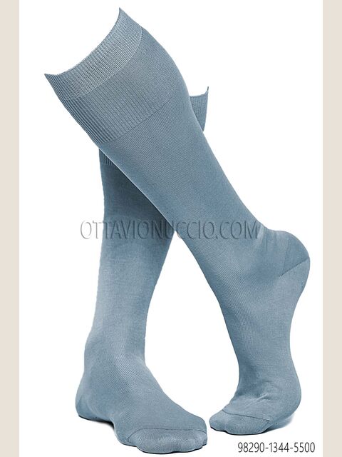 Calze celeste in cotone
