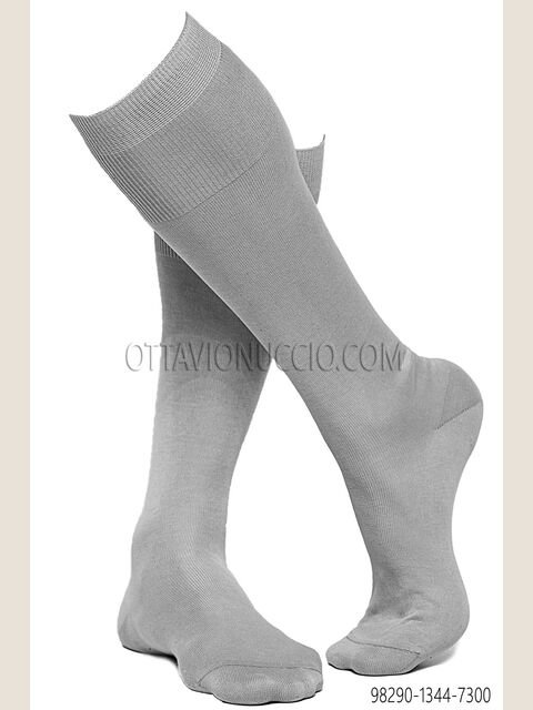Calze grigio chiaro in cotone