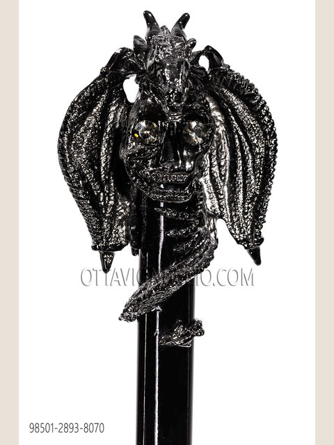 Bastone nero forma drago canna fucile