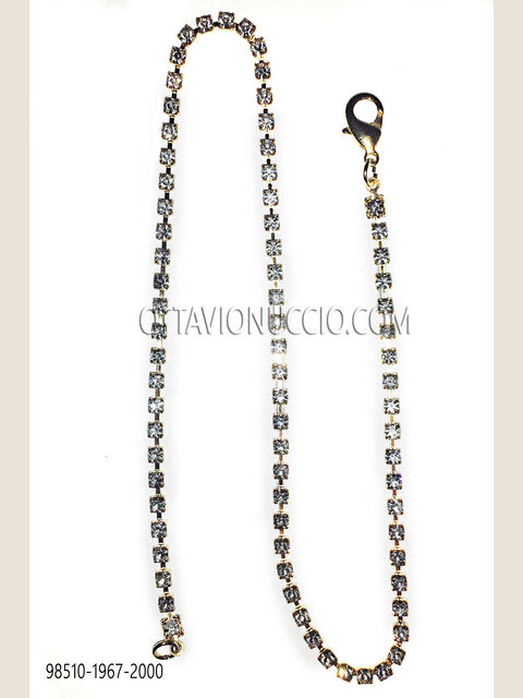 Catenina oro con strass crystal