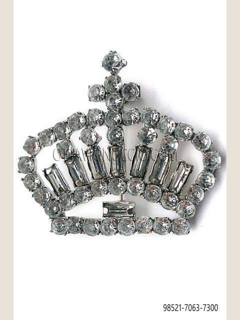 Spilla corona crystal