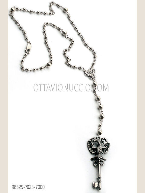 Collana e pendente placcati in argento