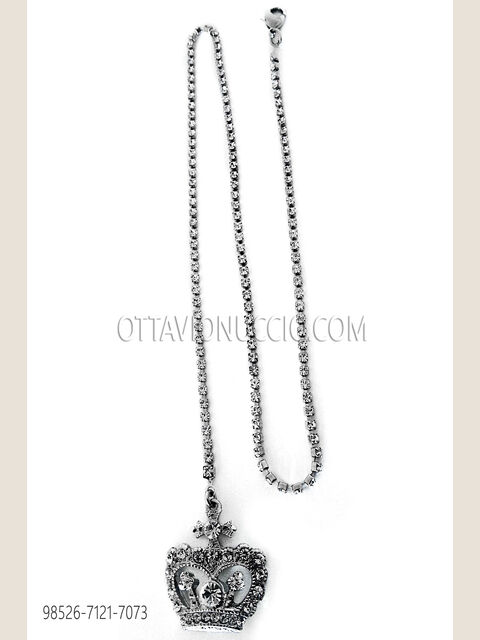 Catenina con pendente corona argento