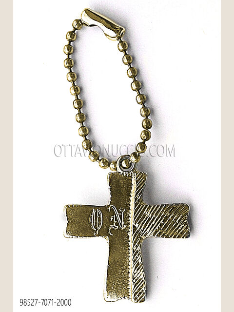 Pendente croce finituro oro