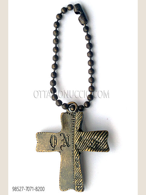 Pendente croce oro vecchio