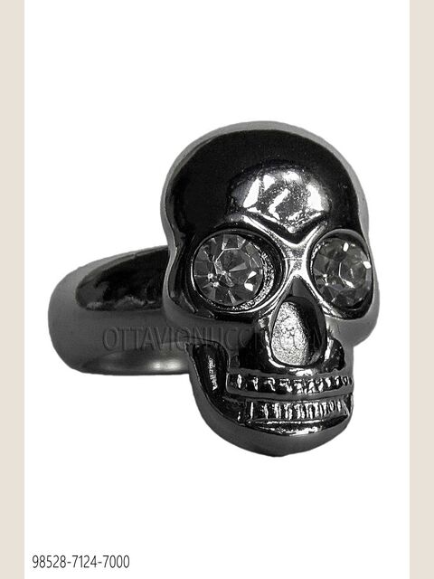 Anello teschio canna fucile