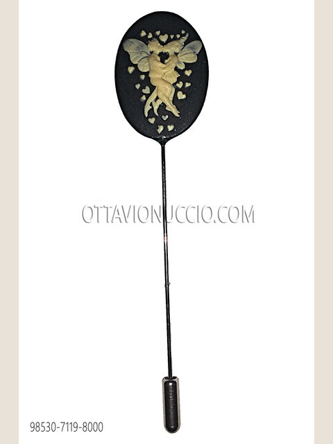 Spillone cammeo nero