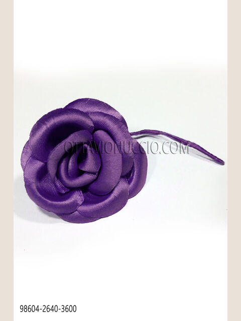 Fiore in raso violetto