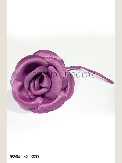 Fiore in raso rosa