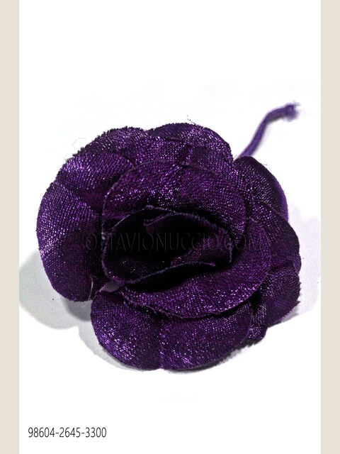 Fiore in lurex viola