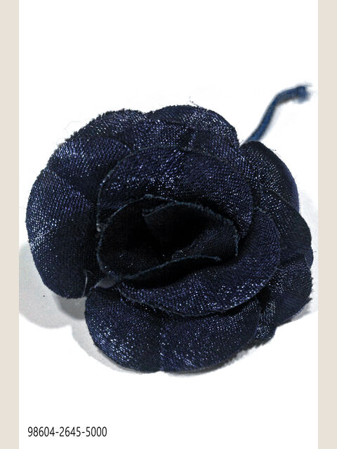 Fiore in lurex blu