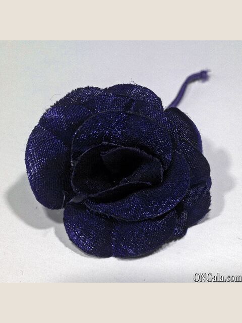 Fiore in lurex blu china